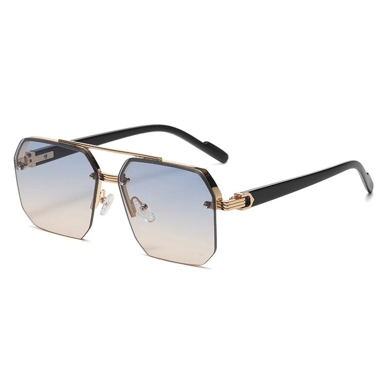 Men's Metal Sunglasses Square  - Metal Photo Panel ulasan dan harga