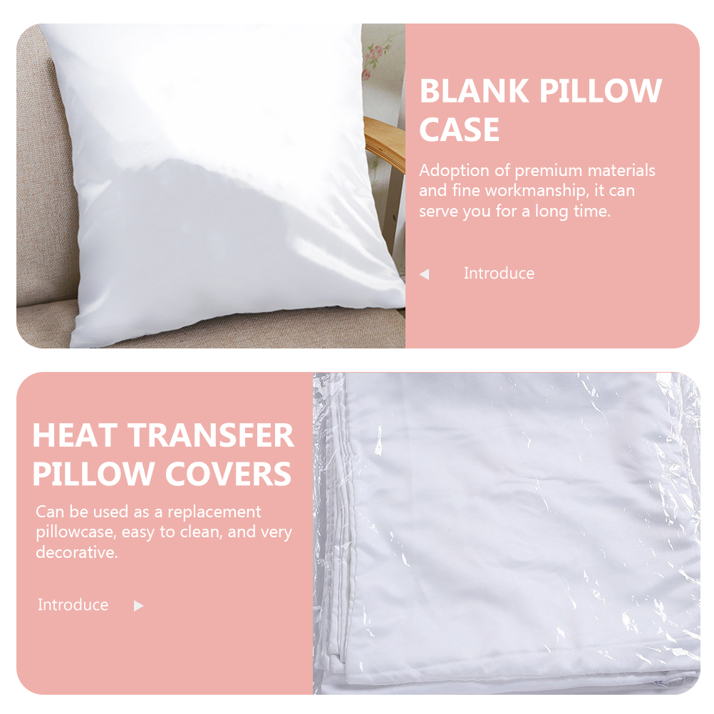 4Pcs White Sublimation Pillow  - Pillow Cover Sublimation ulasan dan harga
