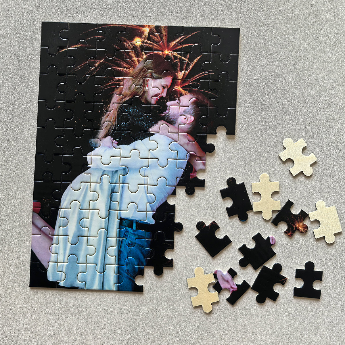 DIY custom puzzle pieces custo - Puzzle Blank White ulasan dan harga
