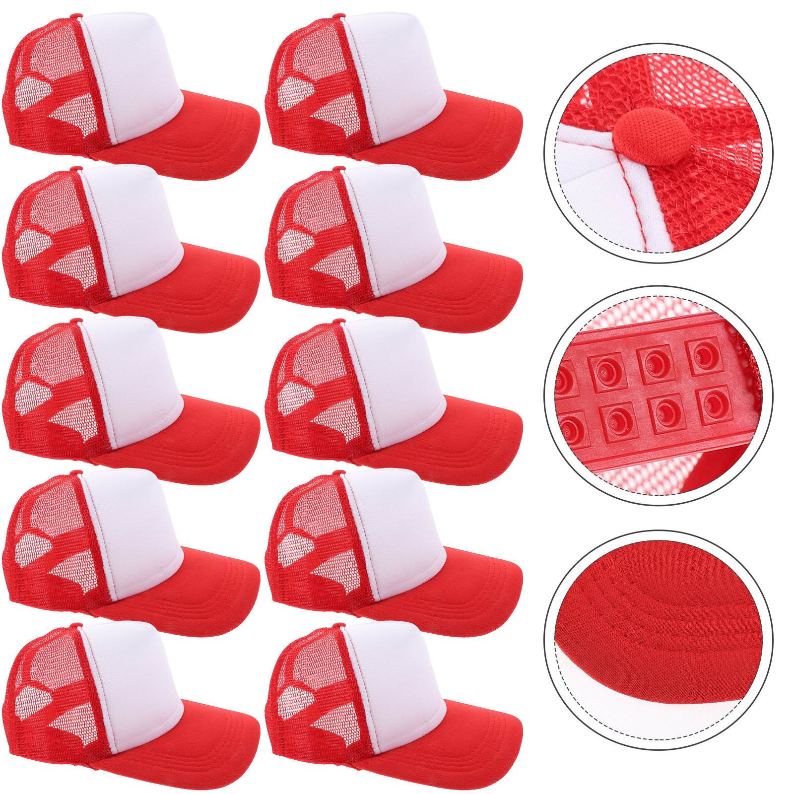 10pcs Blank Mesh Baseball Caps - Hat Sublimation Blank ulasan dan harga