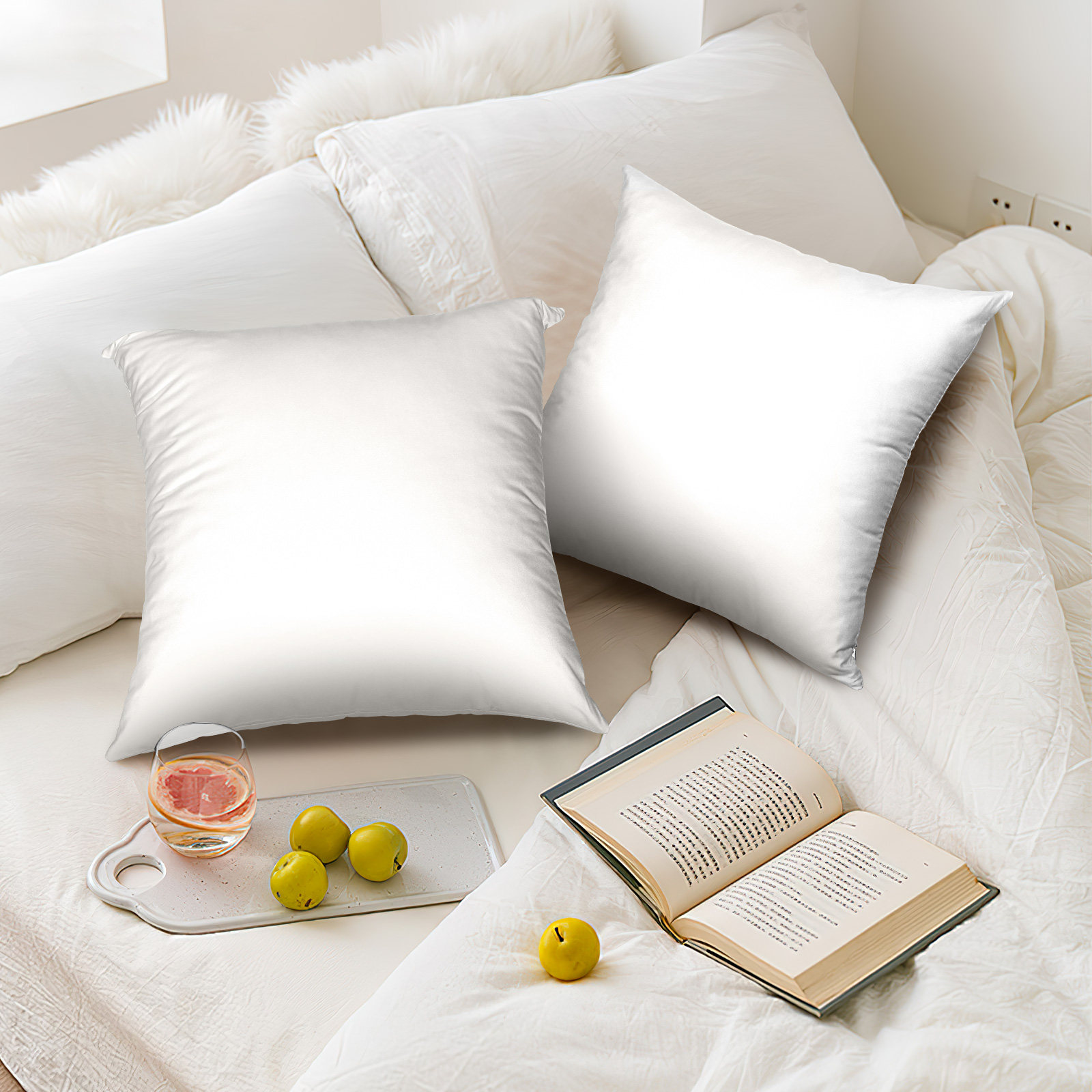 4Pcs White Sublimation Pillowc - Pillow Cover Sublimation ulasan dan harga