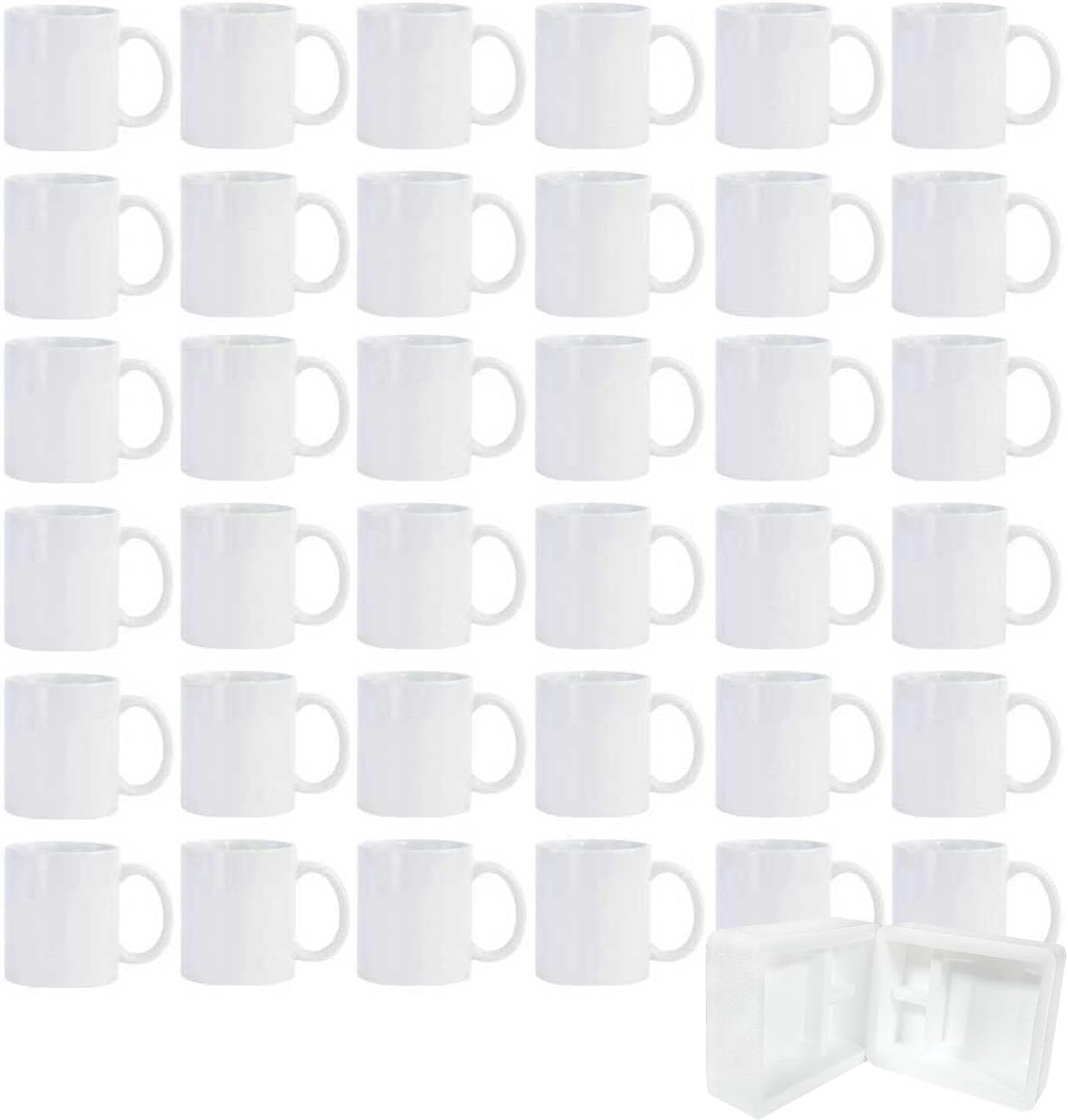 36pcs Sublimation Mugs 11oz Wh - Sublimation Mug White ulasan dan harga