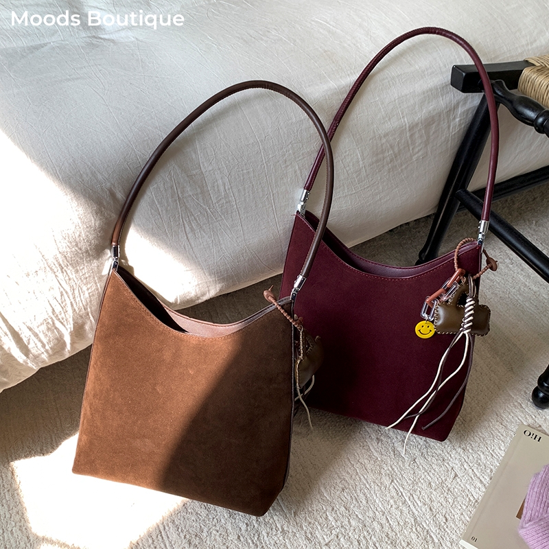 MOODS 2025 Autumn New PU Suede - Tote Bag Sublimation ulasan dan harga