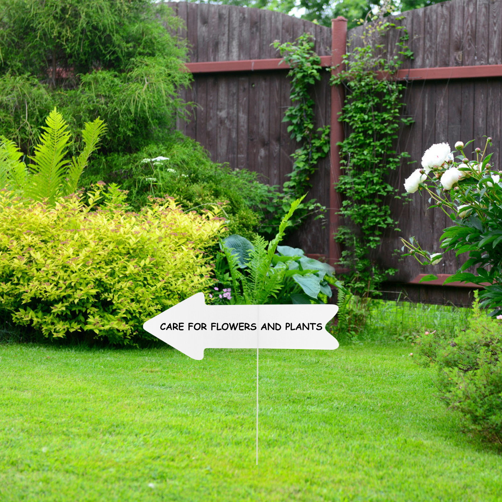 5Pcs Blank Yard Signs with Sta - Yard Sign Blank ulasan dan harga